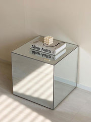 Acrylic Mirror Cube Coffee Table