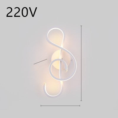 Nordic Spiral LED Wall Lamp