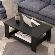 Modern Coffee Table with Storage Rack