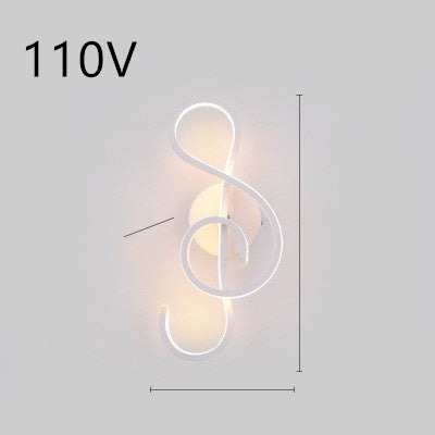 Nordic Spiral LED Wall Lamp