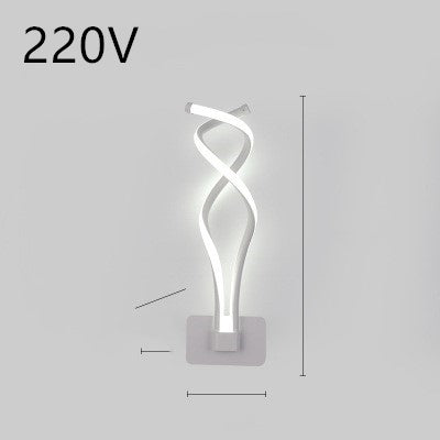 Nordic Spiral LED Wall Lamp