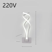 Nordic Spiral LED Wall Lamp