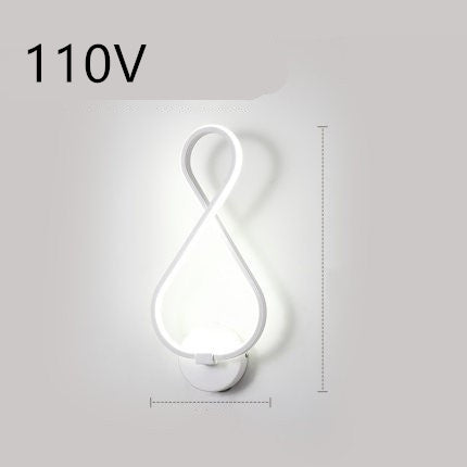 Nordic Spiral LED Wall Lamp