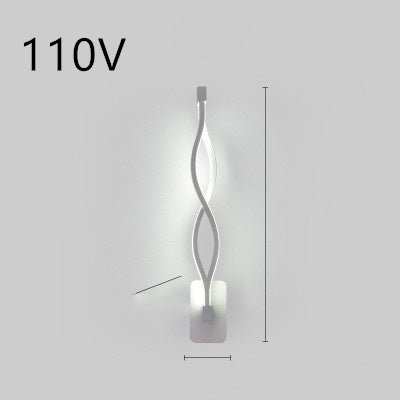 Nordic Spiral LED Wall Lamp