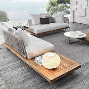 The Teak Sunset Sofa - Sun And Rain Protection