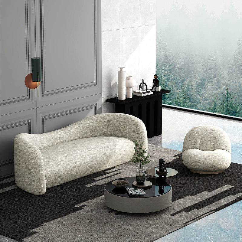 Lazy Minimalist Sofa - Lamb Cashmere