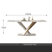 Slate Stainless Steel Dining Table