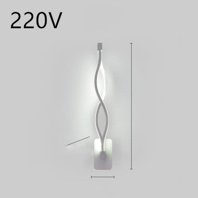 Nordic Spiral LED Wall Lamp