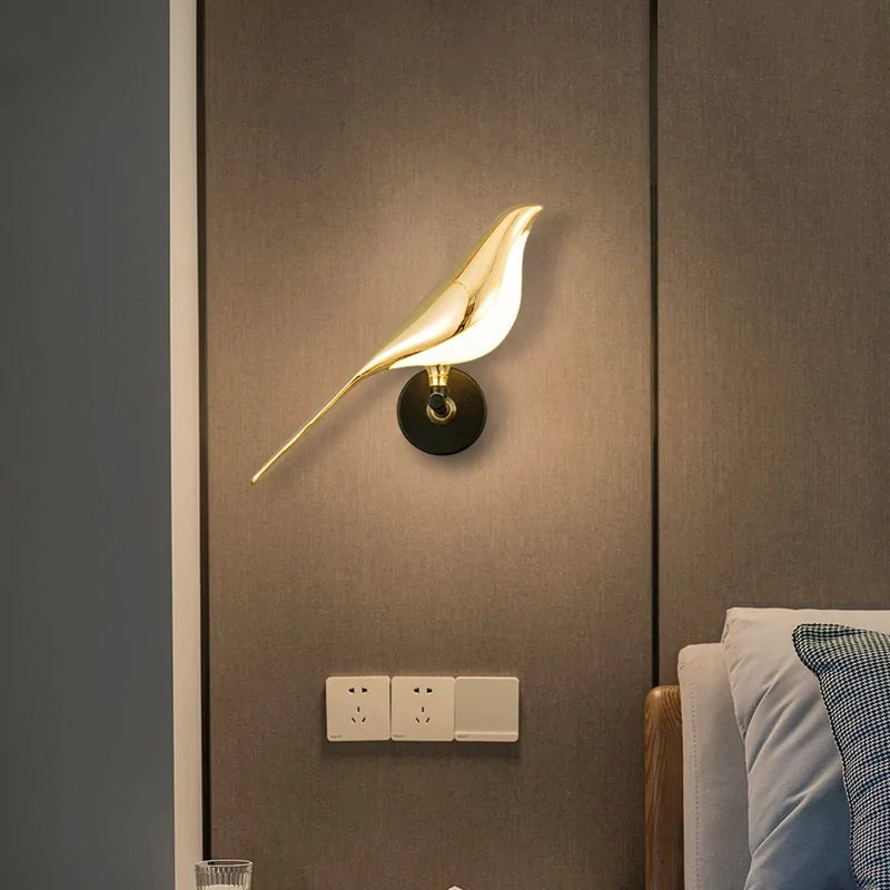 Gold Bird LED Wall Lamp