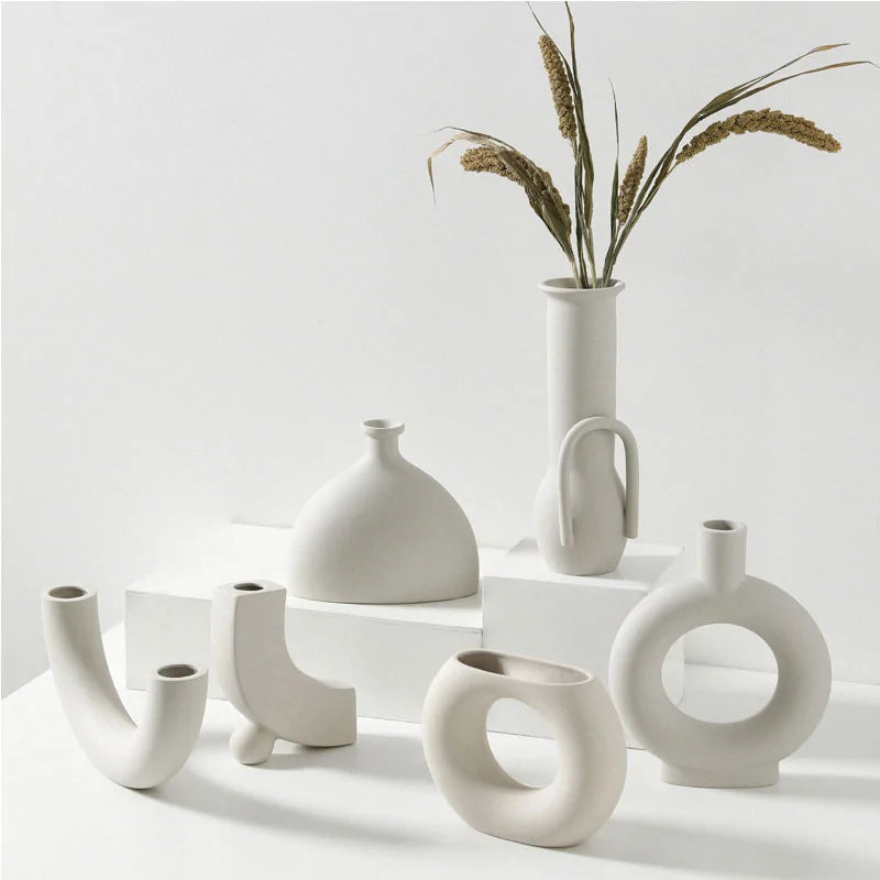 Nordic Ceramic Vase Ornaments