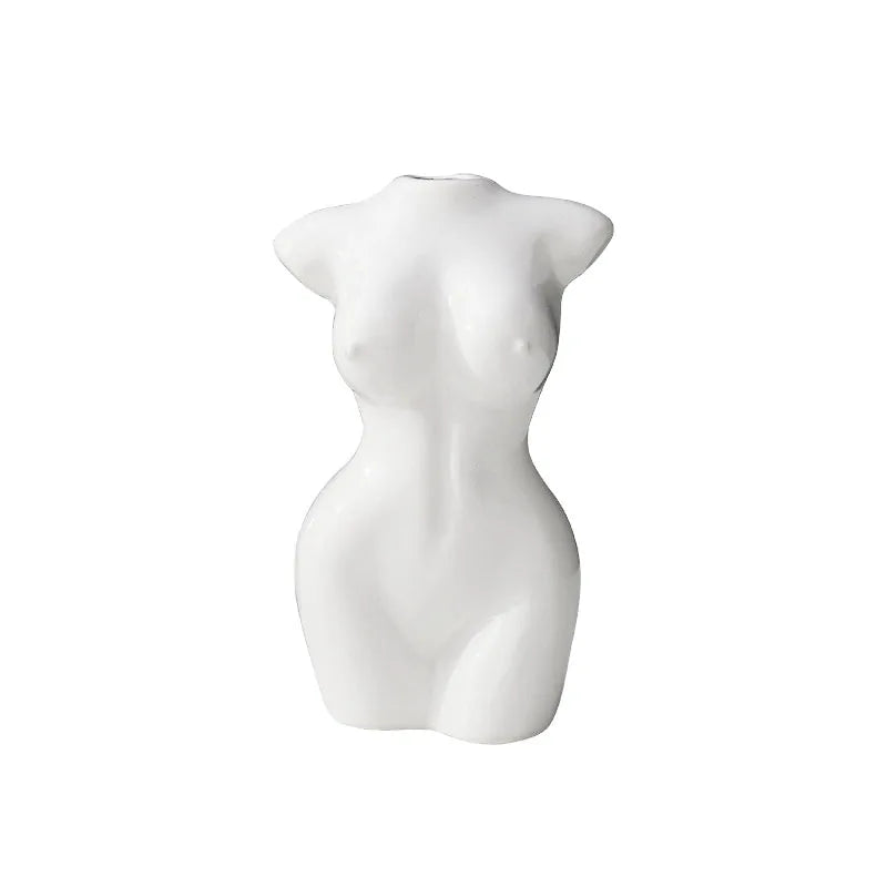 Female Body Ceramic Vase