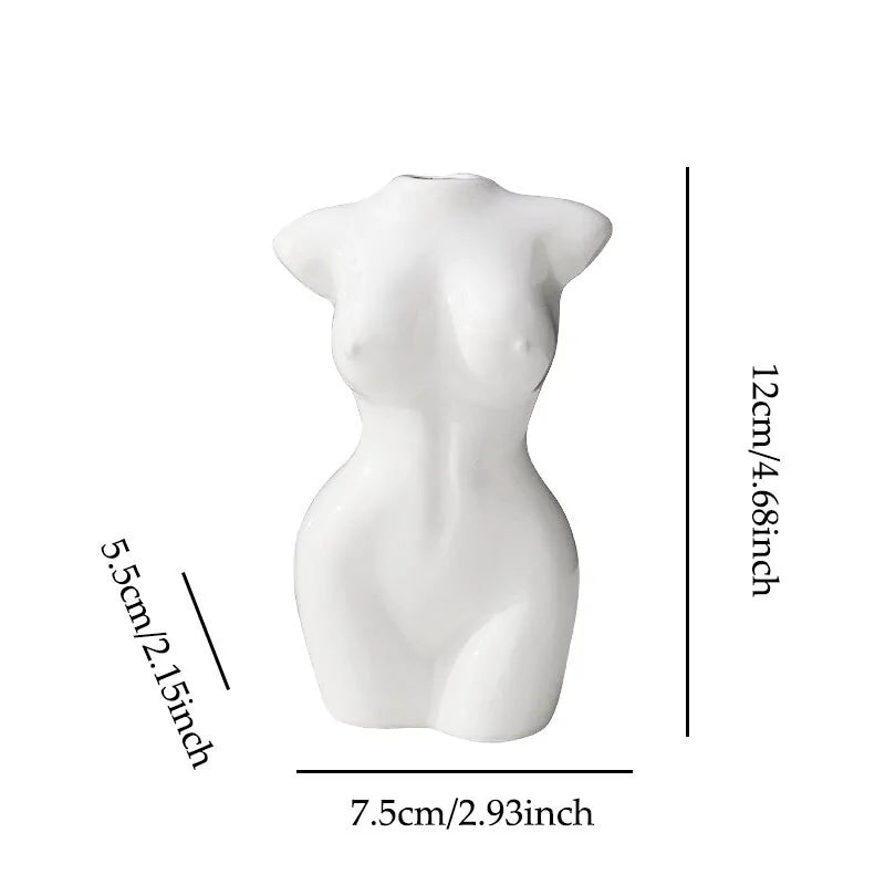 Female Body Ceramic Vase